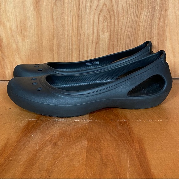 Womens 7 Crocs Kadee Flats Black SEF1503 - Picture 3 of 8